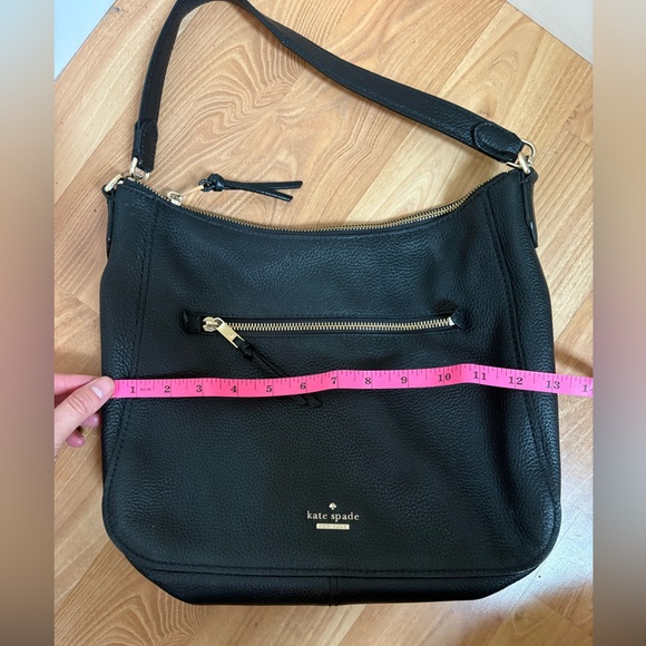 Kate Spade New York Jackson Street Quincy black pebbled leather hobo bag - Picture 4 of 8